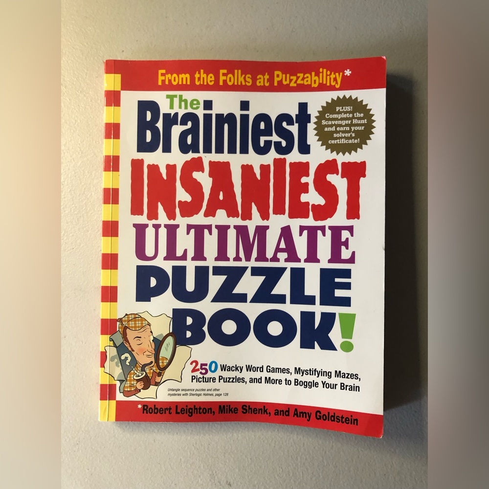 The Brainiest Insaniest Ultimate Puzzle Book